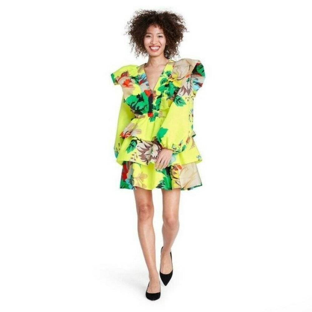 Christopher John Rogers Floral Dress